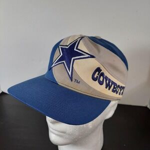 Vintage Dallas‎ Cowboys Hat Cap Snap Back Mens One Size NFL Football Script 90s
